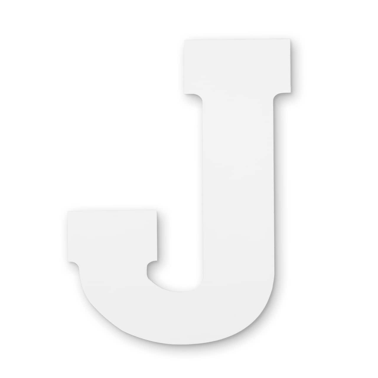 13" White MDF Uppercase Letter by Make Market®